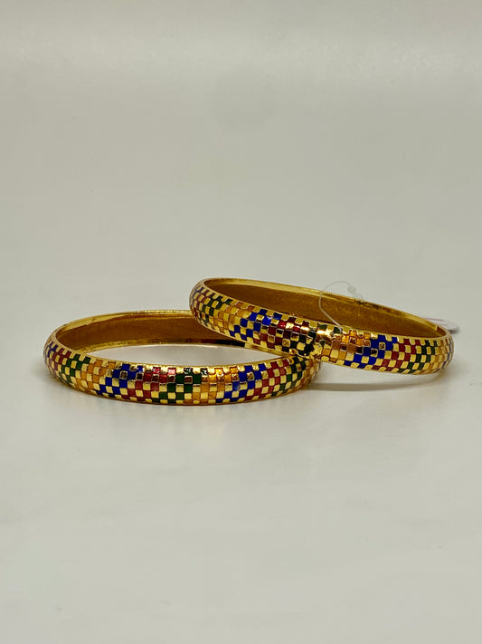 Virasat Multi-coloured Meenakari Kada