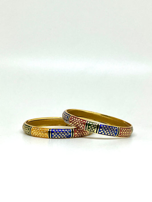 Arohi Multi-coloured Meenakari Kada