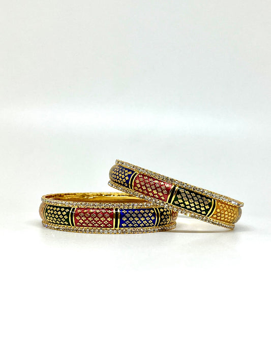Sitara Multicoloured Meenakari Kada